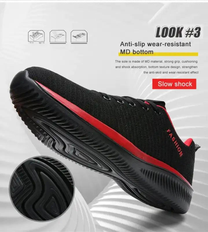 Mens Casual Sneakers Running Shoes Men Lace-up Lightweight Comfortable Breathable Big Size 46 Athletic Walking Shoes