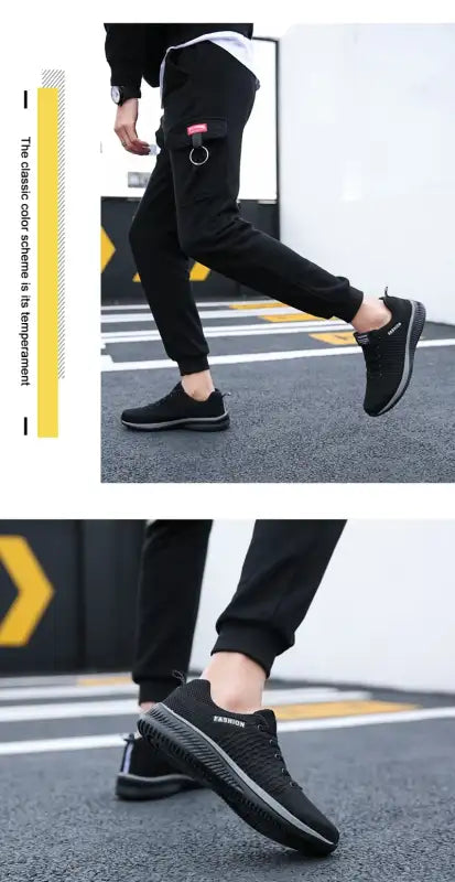Mens Casual Sneakers Running Shoes Men Lace-up Lightweight Comfortable Breathable Big Size 46 Athletic Walking Shoes