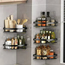 Storage Organizer Shower Shelf Bathroom Shelf Aluminum Alloy Shampoo Rack Makeup Bathroom Accessories No Drill Wall