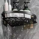 Storage Organizer Shower Shelf Bathroom Shelf Aluminum Alloy Shampoo Rack Makeup Bathroom Accessories No Drill Wall