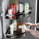 Storage Organizer Shower Shelf Bathroom Shelf Aluminum Alloy Shampoo Rack Makeup Bathroom Accessories No Drill Wall