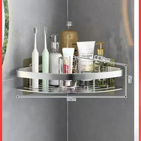 Storage Organizer Shower Shelf Bathroom Shelf Aluminum Alloy Shampoo Rack Makeup Bathroom Accessories No Drill Wall