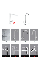 Faucet compatibility guide.