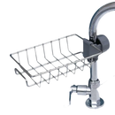 Metal faucet caddy.