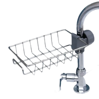 Metal faucet caddy.