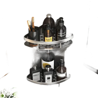 Two-tiered corner shower caddy.