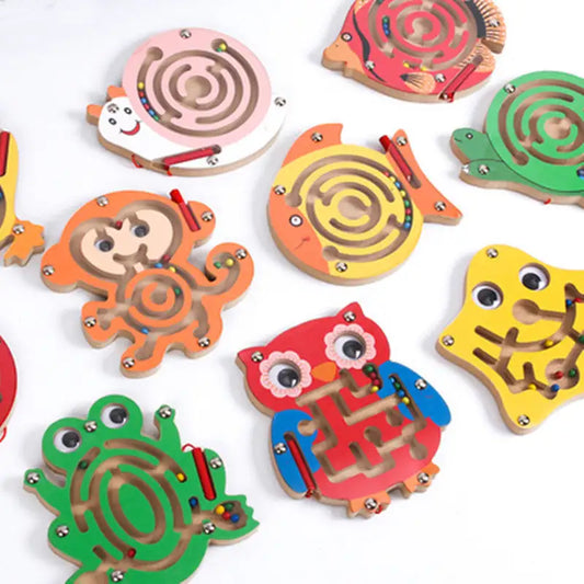 Wood Magnetic ThinkFun Amaze Children’s Small Maze Early Childhood Educational Toys