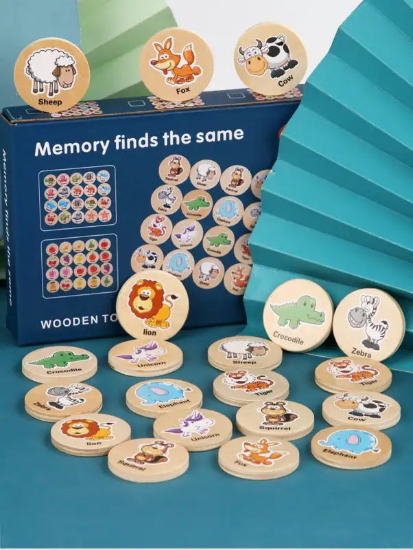 Animal-themed memory game.