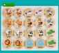 Wooden animal matching game.
