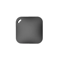 Square gray tracker with hole.