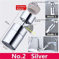 360° Rotary Kitchen Faucet Spray Head Filter washbasin Splash proof Adapter 2 Mode adjustable Kitchen Sink Faucet