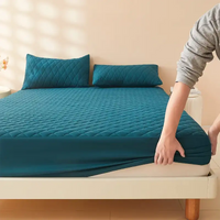 1pc 3D Air Fabric Thick Mattress Cover 100% Waterproof Mattress Protector Soft and Breathable Fitted Bed Sheet (No