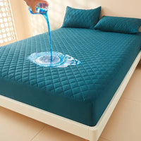 1pc 3D Air Fabric Thick Mattress Cover 100% Waterproof Mattress Protector Soft and Breathable Fitted Bed Sheet (No