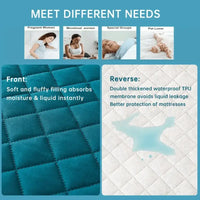 1pc 3D Air Fabric Thick Mattress Cover 100% Waterproof Mattress Protector Soft and Breathable Fitted Bed Sheet (No