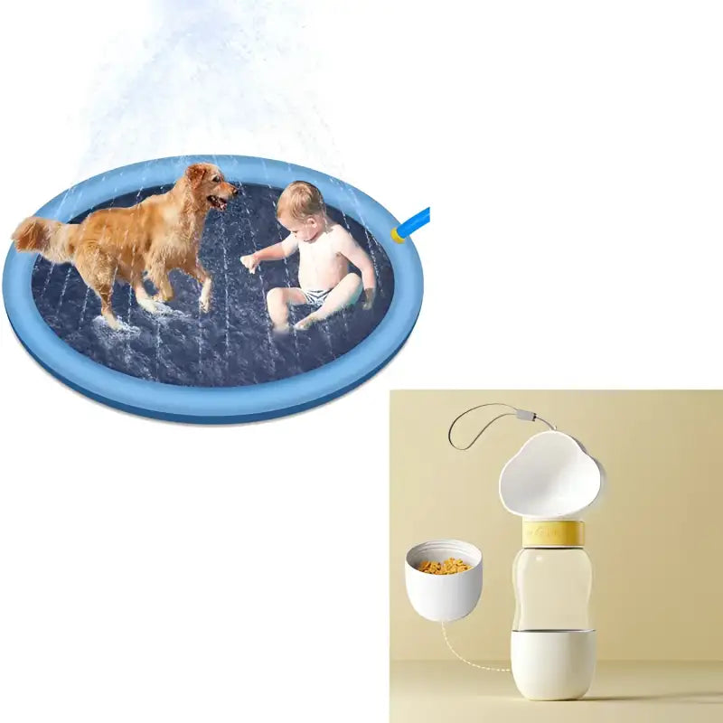 AquaPaws Splash Pad - Blue170cm set