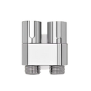 Silver dual control valve.