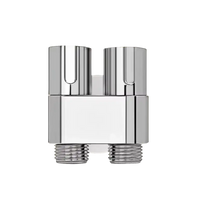 Silver dual control valve.