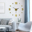 Creative Frameless DIY Wall Clock Wall Mechanism Night light Arrows Decal Home Silent Clock Living Room Office Wall