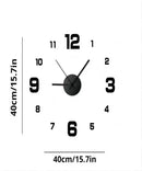 Creative Frameless DIY Wall Clock Wall Mechanism Night light Arrows Decal Home Silent Clock Living Room Office Wall