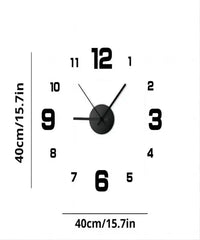 Creative Frameless DIY Wall Clock Wall Mechanism Night light Arrows Decal Home Silent Clock Living Room Office Wall