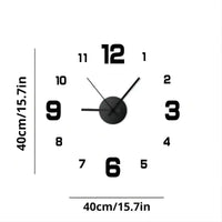Creative Frameless DIY Wall Clock Wall Mechanism Night light Arrows Decal Home Silent Clock Living Room Office Wall