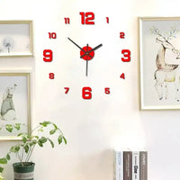 Creative Frameless DIY Wall Clock Wall Mechanism Night light Arrows Decal Home Silent Clock Living Room Office Wall