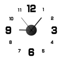 Creative Frameless DIY Wall Clock Wall Mechanism Night light Arrows Decal Home Silent Clock Living Room Office Wall