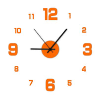 Creative Frameless DIY Wall Clock Wall Mechanism Night light Arrows Decal Home Silent Clock Living Room Office Wall