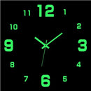 Creative Frameless DIY Wall Clock Wall Mechanism Night light Arrows Decal Home Silent Clock Living Room Office Wall
