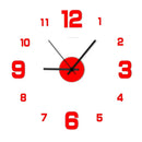 Creative Frameless DIY Wall Clock Wall Mechanism Night light Arrows Decal Home Silent Clock Living Room Office Wall