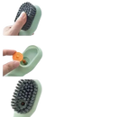 Cleaning brush with liquid dispenser.