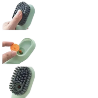 Cleaning brush with liquid dispenser.