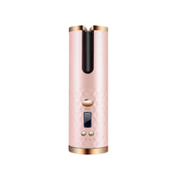 AutoCurl Pro: Portable Rotating Hair Curler - Pink / USB
