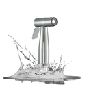 Silver bidet sprayer.