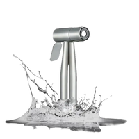Silver bidet sprayer.