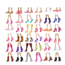Assorted doll shoes.