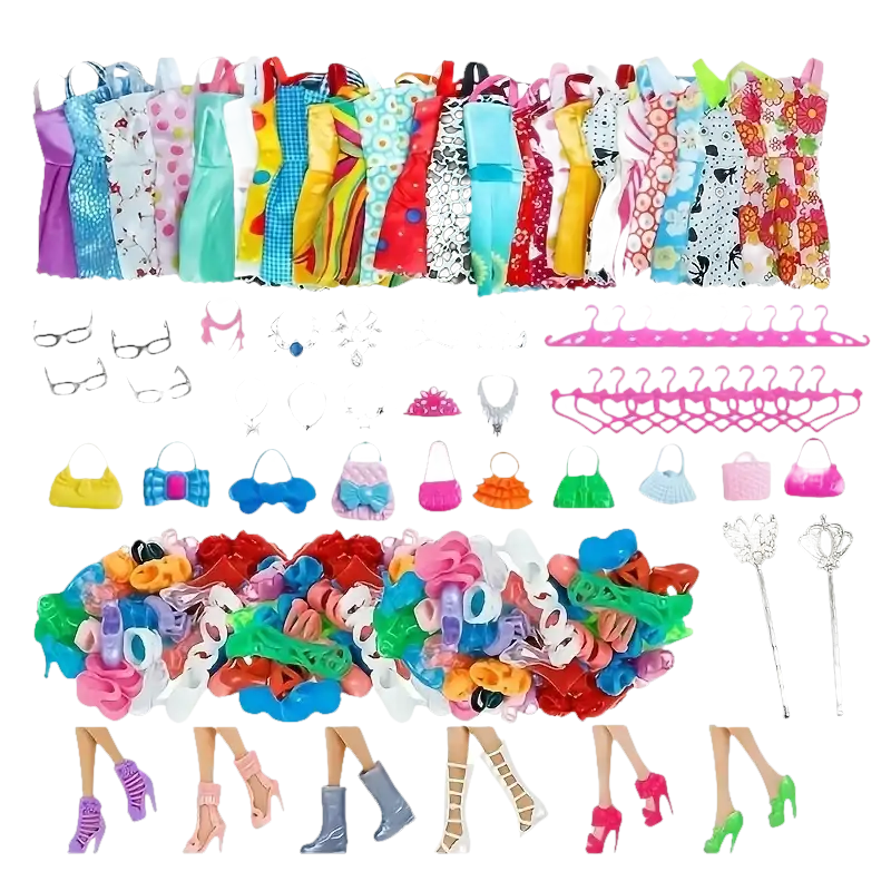 Barbie's Closet Chaos Random 1set Doll Stylish Shoes