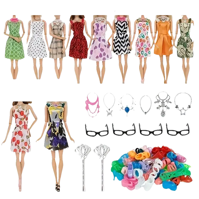 Barbie's Closet Chaos Random 1set Doll Stylish Shoes