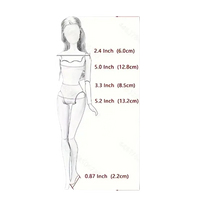 Doll measurement diagram.