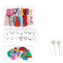 Doll clothes and accessories set.