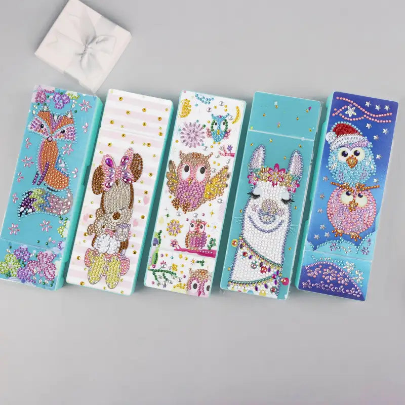 Bedazzled Bear Pencil Boxes For Your Packing List Diamond Drawing Educational Fun