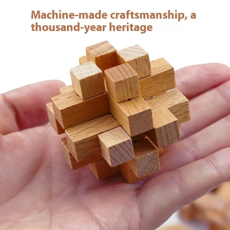 Beech Burr Puzzle Puzzle Brainy Nine-piece Set Pack