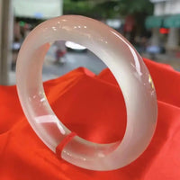 White Moonlight Agate Bracelet - 52to53mm