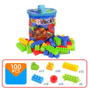 Children’s Large Particles Of Building Blocks Baby Educational Early Education Toys - Cylinder bag