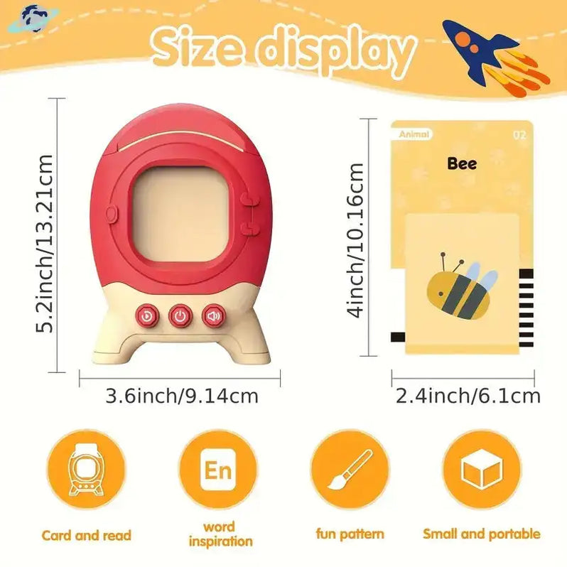 Blast Off to Learning Rocket Flash Cards Sensory Toys