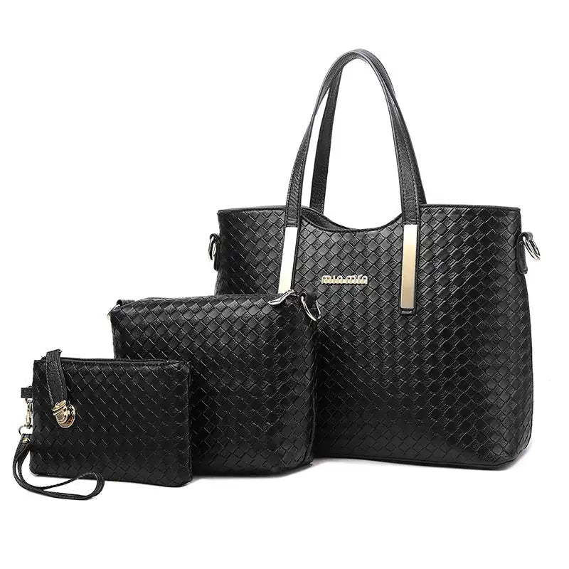 Woven Chic Bag Set Trio