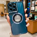 LuxMag Magsafe Case: Electroplated CD Pattern - Blue / IPhone12