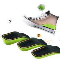 Height-increasing shoe insoles.