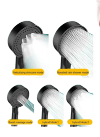 Five-setting shower head.