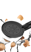Black shower head.